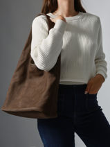 Hobo Cavalier Nubuck Cuir Etrier Marron cavalier nubuck ECAN154L-vue-porte