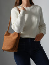 Sac Bandoulire Cavalier Nubuck Cuir Etrier Marron cavalier nubuck ECAN126S-vue-porte