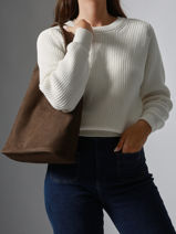 Hobo Cavalier Nubuck Cuir Etrier Marron cavalier nubuck ECAN154M-vue-porte