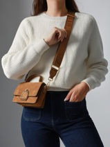 Sac Bandoulire Altesse Suede Etrier Marron altesse suede EASU048X-vue-porte