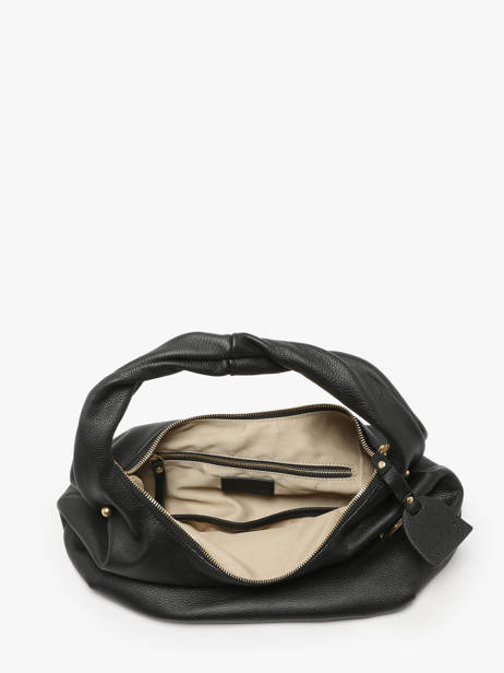 Sac PortÃ© Ã©paule Babyatoutprix - Lucie Cuir Etrier Noir babyatoutprix - lucie ELUC129M vue secondaire 5