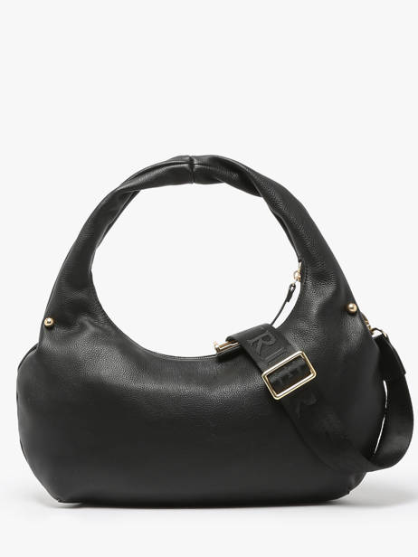 Sac PortÃ© Ã©paule Babyatoutprix - Lucie Cuir Etrier Noir babyatoutprix - lucie ELUC129M vue secondaire 6