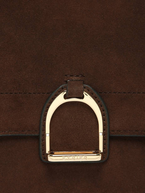 Sac Bandoulière Altesse Suede Etrier Marron altesse suede EASU048S vue secondaire 5