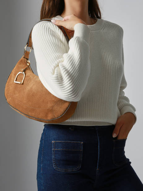 Sac Porté épaule Altesse Suede Etrier Marron altesse suede EASU017M vue secondaire 1