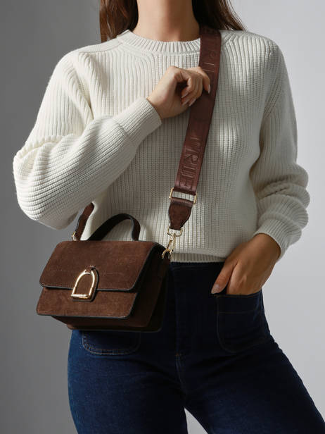 Sac Bandoulière Altesse Suede Etrier Marron altesse suede EASU048S vue secondaire 1